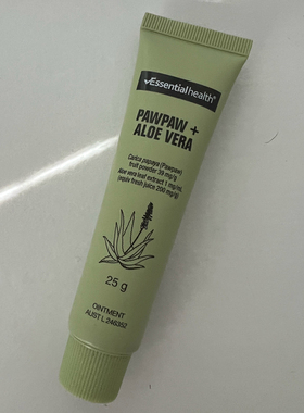 澳洲ESSENTIALHEALTH PAWPAW+ALOE VERA OINTMENT木瓜芦荟膏25克