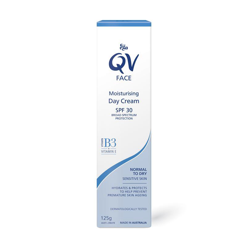Ego QV Face Moisturising Day Cream SPF30 125g 防晒日霜保湿