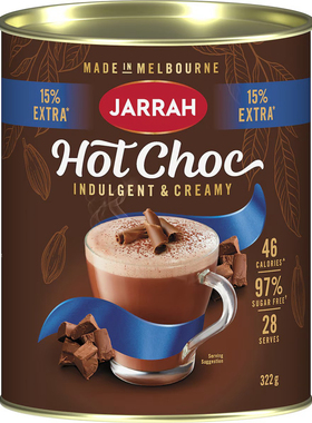 Jarrah Hot Chocolate Powder 322g 热巧克力粉 澳洲代购