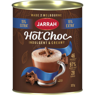 Jarrah Hot Chocolate Powder 322g 热巧克力粉 澳洲代购