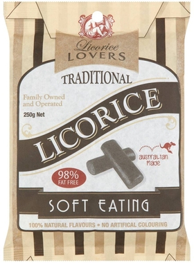 Licorice Lovers Soft Eating 甘草味糖果 250g 澳洲代购