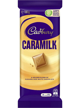 Cadbury Caramilk Chocolate Block 180g 焦糖牛奶白巧 澳洲代购
