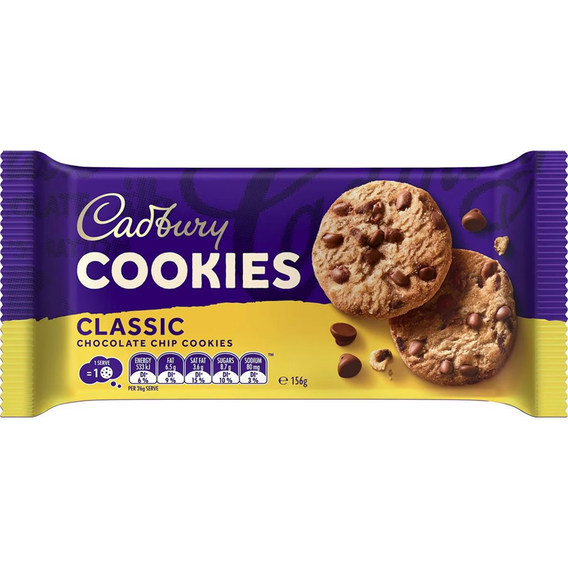 Cadbury Classic Choc Chip Cookies 156g 吉百利 经典曲奇饼干