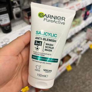 Garnier Pure Active 3 In 1 Wash, Scrub & Mask 150ml 洗面奶