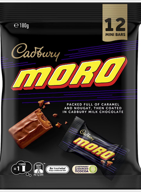 Cadbury Moro Chocolate Sharepack Mini Bars180g巧克力澳洲代购