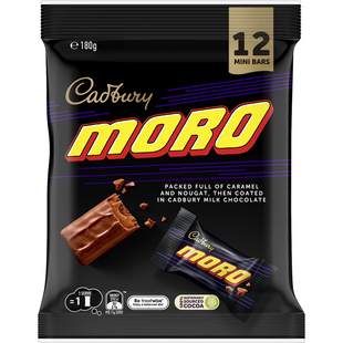 Cadbury Moro Chocolate Sharepack Mini Bars180g巧克力澳洲代购