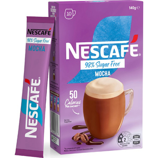 Nescafe 98% Sugar Free Mocha Coffee 140g无糖速溶咖啡摩卡澳洲