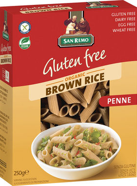 San Remo Gluten Free Brown Rice Penne 250g棕色米意大利面辅食
