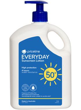Priceline Everyday Sunscreen Lotion SPF50+ 1L 防晒霜澳洲代购