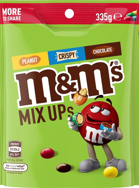 M&m's Mix Ups Milk Chocolate Peanut & Crispy 混合巧克力 335g