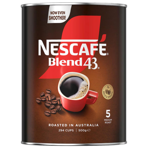 Nescafe Blend 43 Instant Coffee Tin 500g 速溶咖啡 澳洲代购