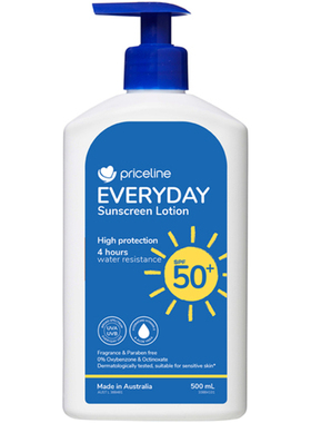 Priceline Everyday Sunscreen Lotion SPF50+ 500 ml 日用防晒乳