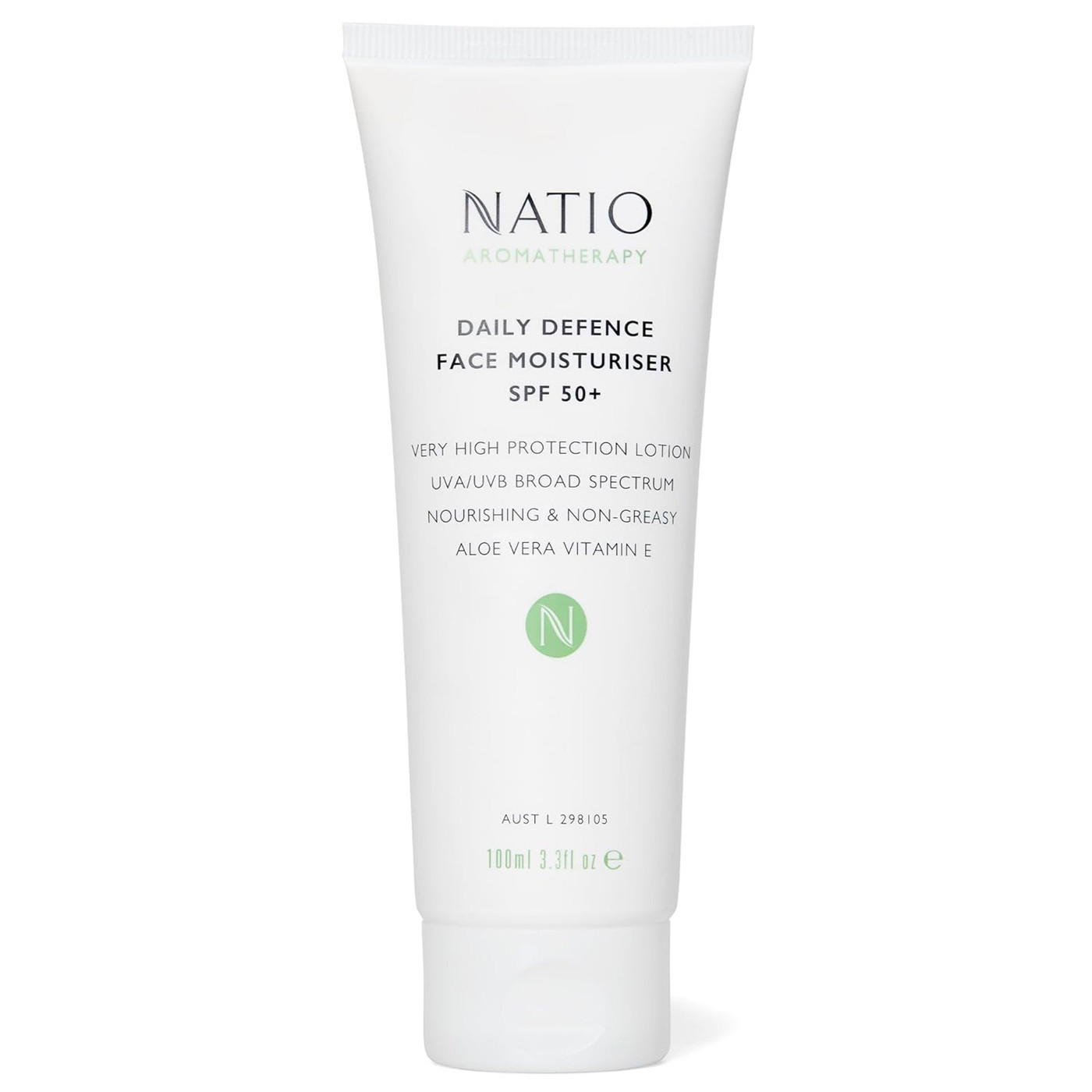 NATIO Daily Defence Face Moisturis SPF50+面部保湿防晒霜100ml