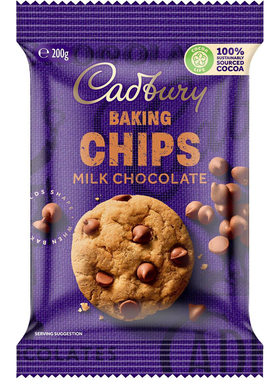 Cadbury Baking Milk Chocolate Chips 吉百利烘焙牛奶巧克力200g