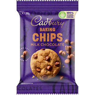Cadbury Baking Milk Chocolate Chips 吉百利烘焙牛奶巧克力200g