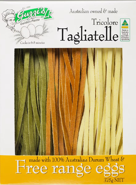 Guzzi's Tricolore Tagliatelle 375g 三色蔬菜全蛋意大利面辅食
