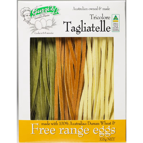Guzzi's Tricolore Tagliatelle 375g 三色蔬菜全蛋意大利面辅食