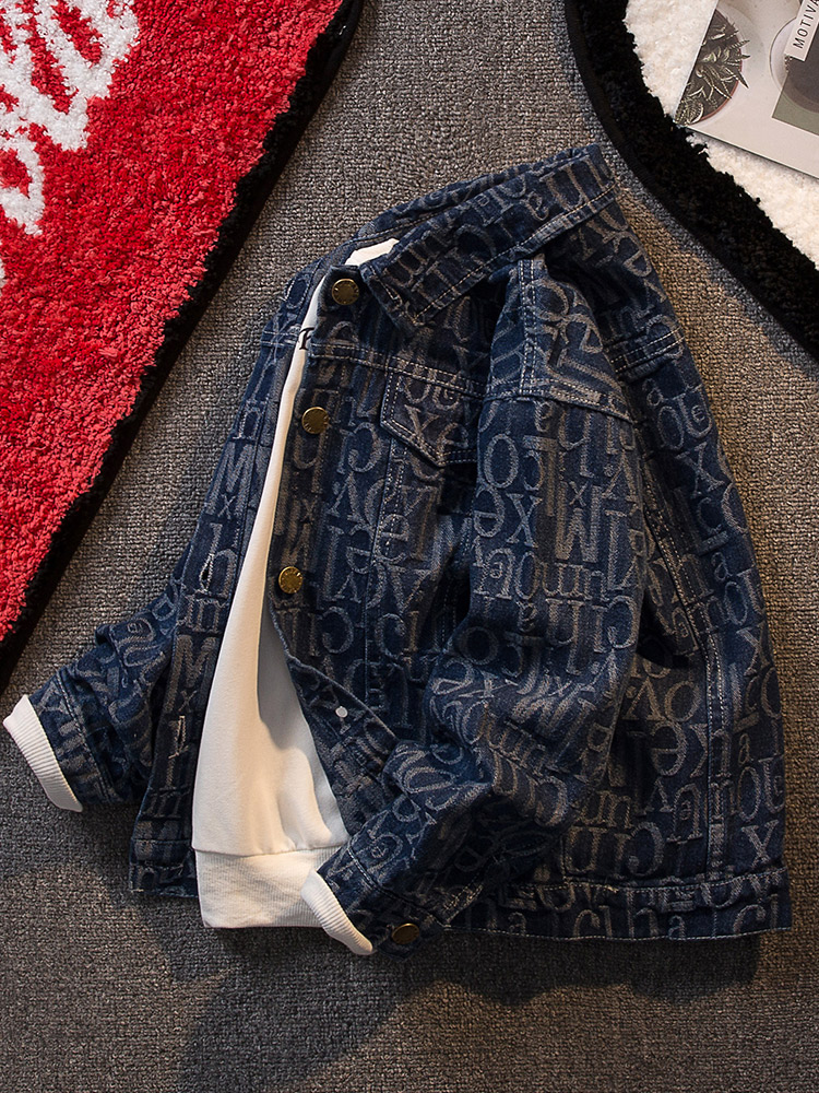 男童牛仔外套大童上衣2025新款