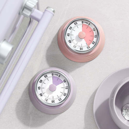 青崎计时器厨房做饭机械定时器提醒器可磁吸小学生学习可视化闹钟