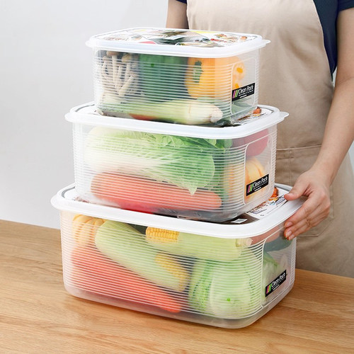 日本进口食品级特大号冰箱收纳盒