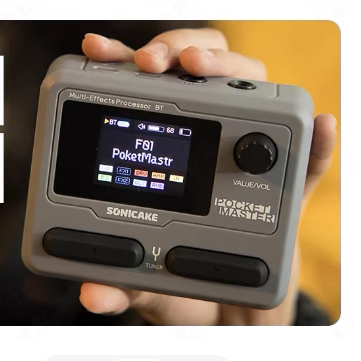 适用于Sonicake Pocket Master电吉他综合效果器钢化膜防爆膜护眼膜屏幕保护膜软膜防刮高清膜