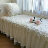 2025新款 飘窗垫套罩公主风蕾丝窗台垫防滑夹棉榻榻米通用阳台铺垫