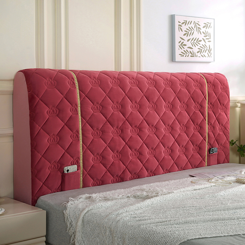 宝宝绒全包弹力床头罩加厚防磕碰