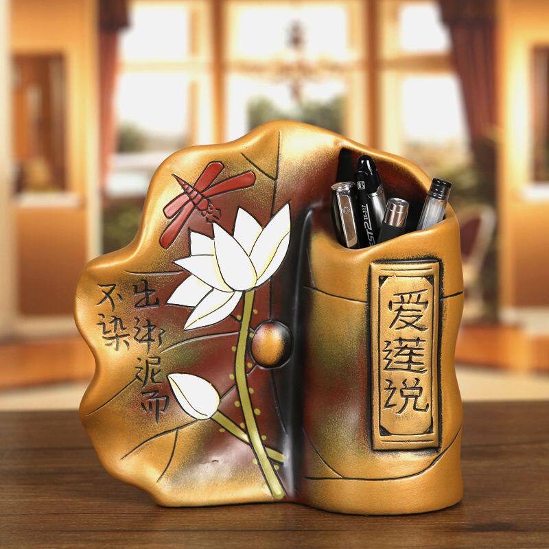教师节促销特价送老师班主任礼物实用文创笔筒国风桌面摆件工艺品