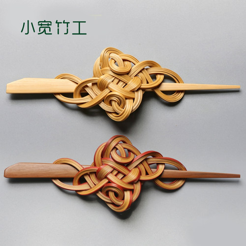 小宽竹工新中式竹编发簪手工礼物