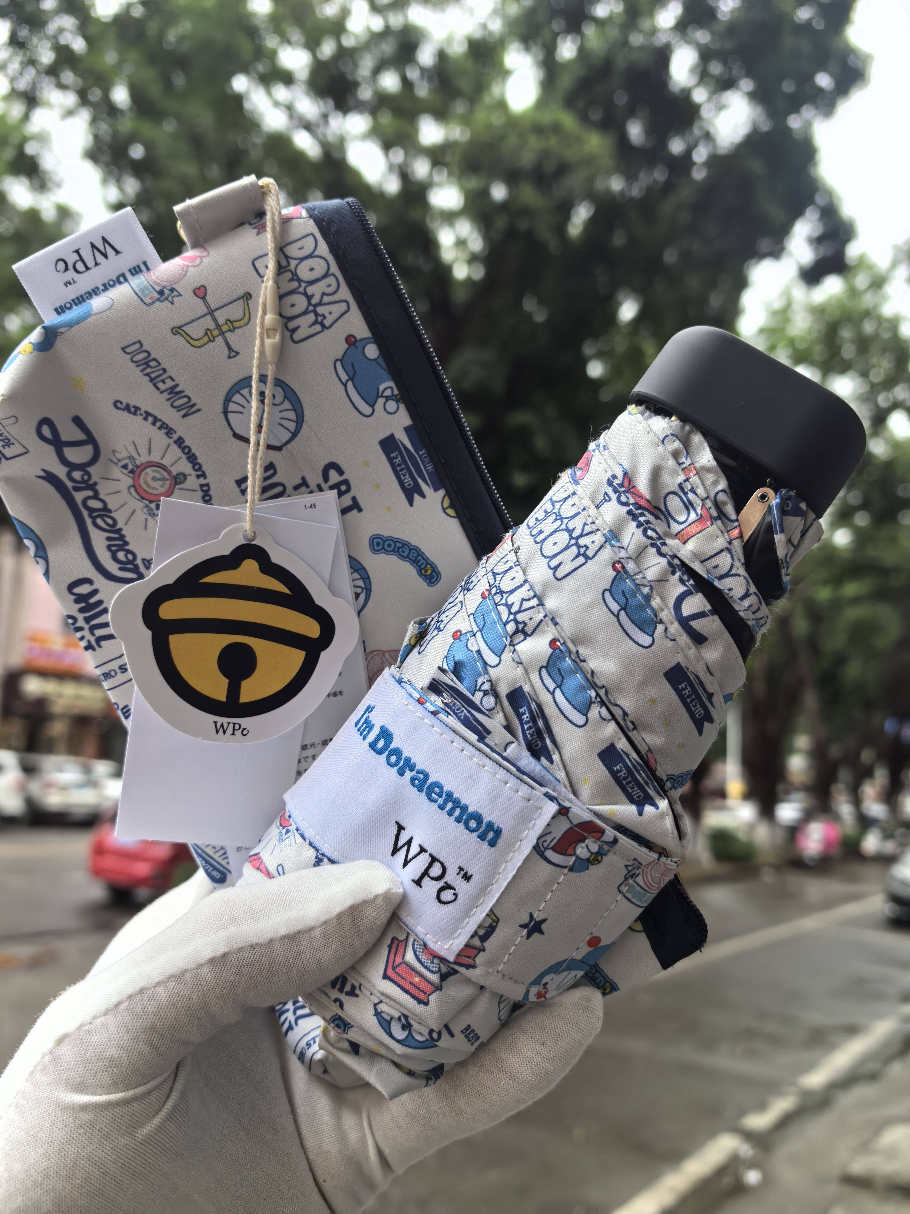 日本wpv哆啦a梦联名遮阳伞彩绘机器猫晴雨两用防紫外线防晒雨伞