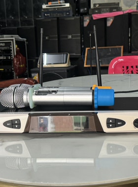 二手升谱达SPDPA SPR-T818S一拖二U段无线手持话筒ktv麦克风