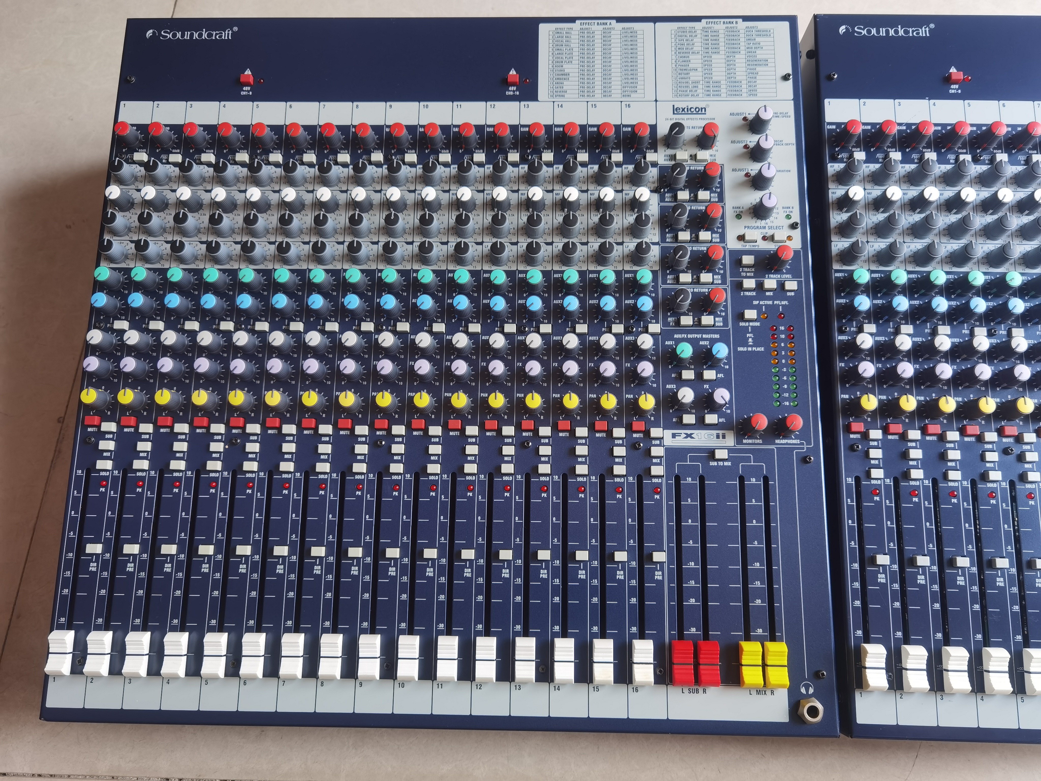 二手原装正品英国SOUNDCRAFT/声艺 FX16II专业舞台演出16路调音台