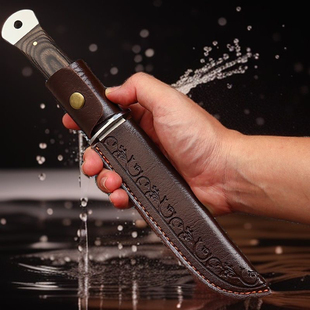 蒙古吃肉加厚防身高硬度家用水果刀烧烤刀锋利