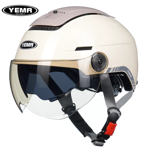 正品野马370s头盔3C认证电动摩托车男女四季半盔夏季防晒安全帽 - 封面