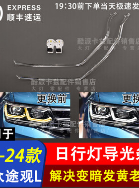 22-23款途观L高配矩阵导光条光源