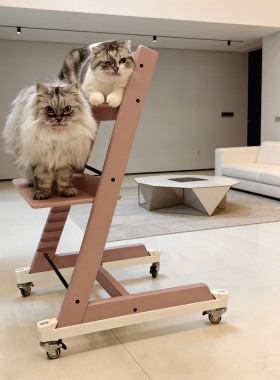 适配STOKKE万向轮滑轮成长椅配件宝宝静音免打孔带固定刹车TT餐椅