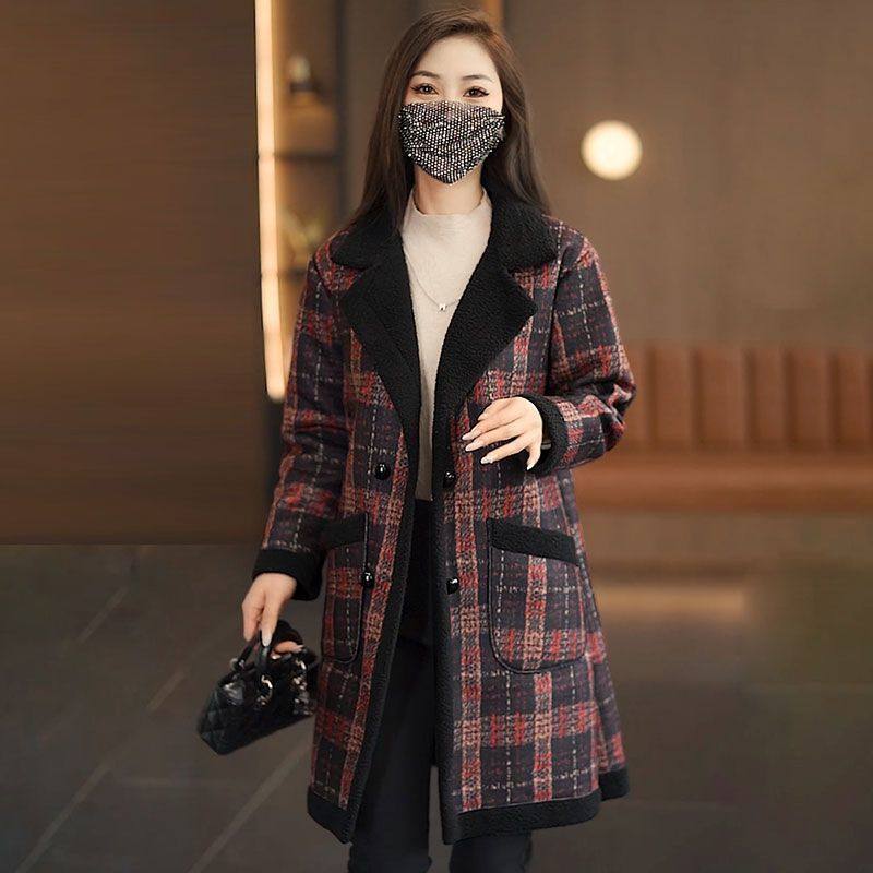 加绒加厚大衣女士宽松外套女秋冬季高级感洋气小个子韩系2026新款,女装/女士精品,中老年女装,淘宝优惠券,粉丝福利购,淘宝优惠卷