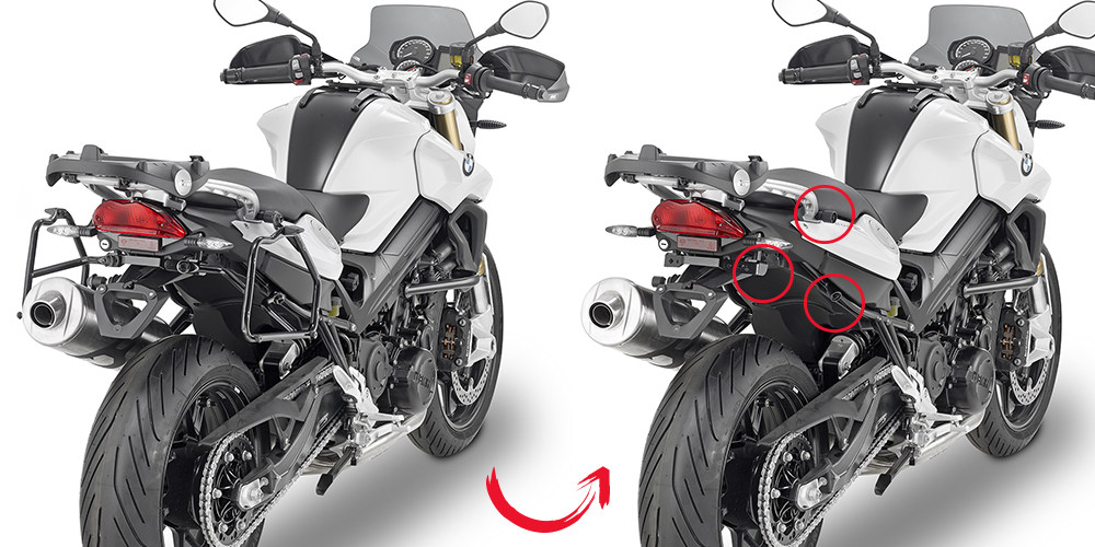 意大利GIVI BMW F800R(15-16款)F800GT(13-16)边箱支架E22 TRK33