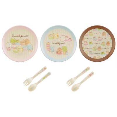 日单一番赏角落生物甜点时间E赏密胺餐具圆形小盘子可爱卡通勺子