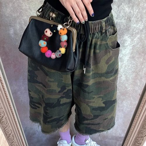 球球彩色羊毛毡创意手环包挂件