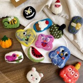 尼泊尔手工羊毛毡别针卡通可爱胸针毛衣包包衣服搭配创意礼物徽章
