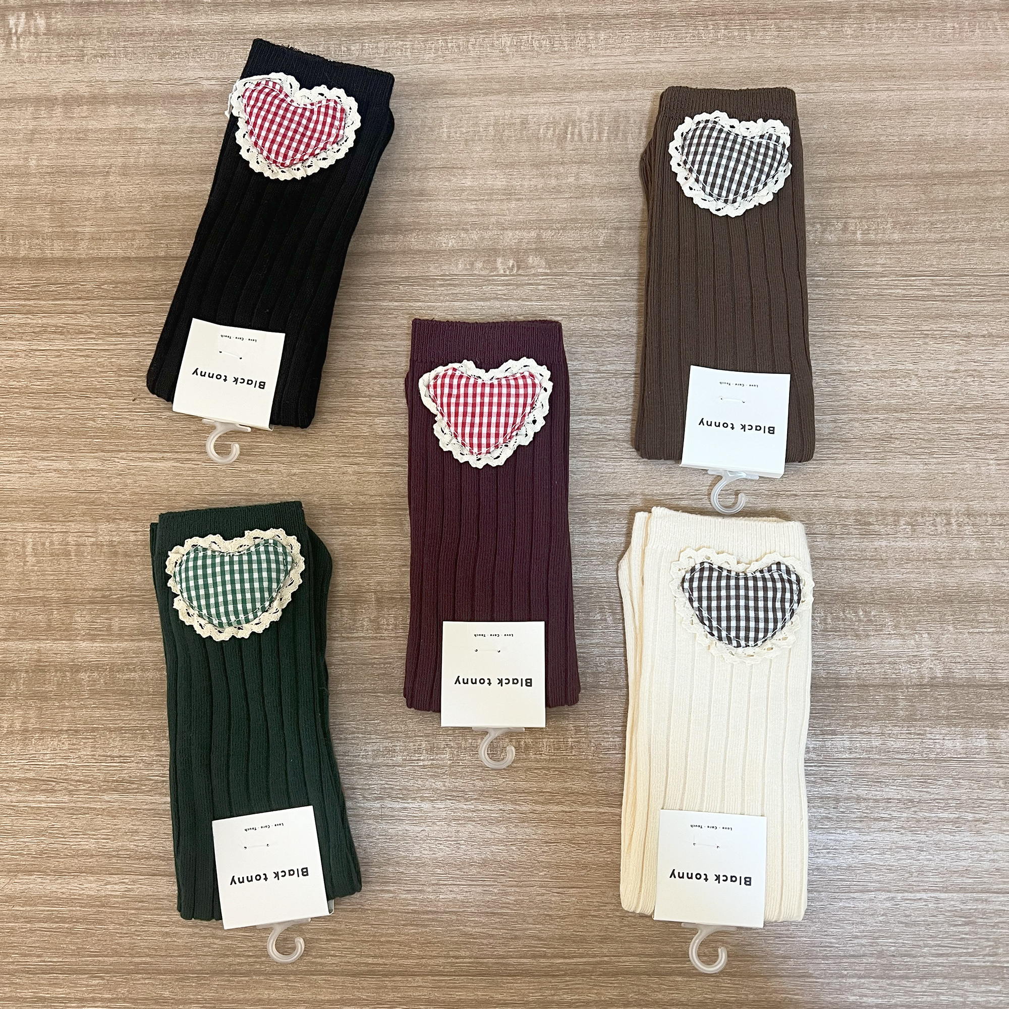 小黑托昵秋季中筒袜堆堆袜