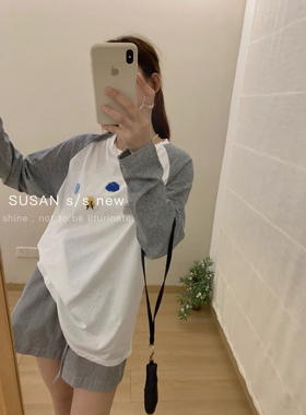 夏上新!【寸汐】慵懒风百搭时尚长袖T恤  CLL-50799#  CZX