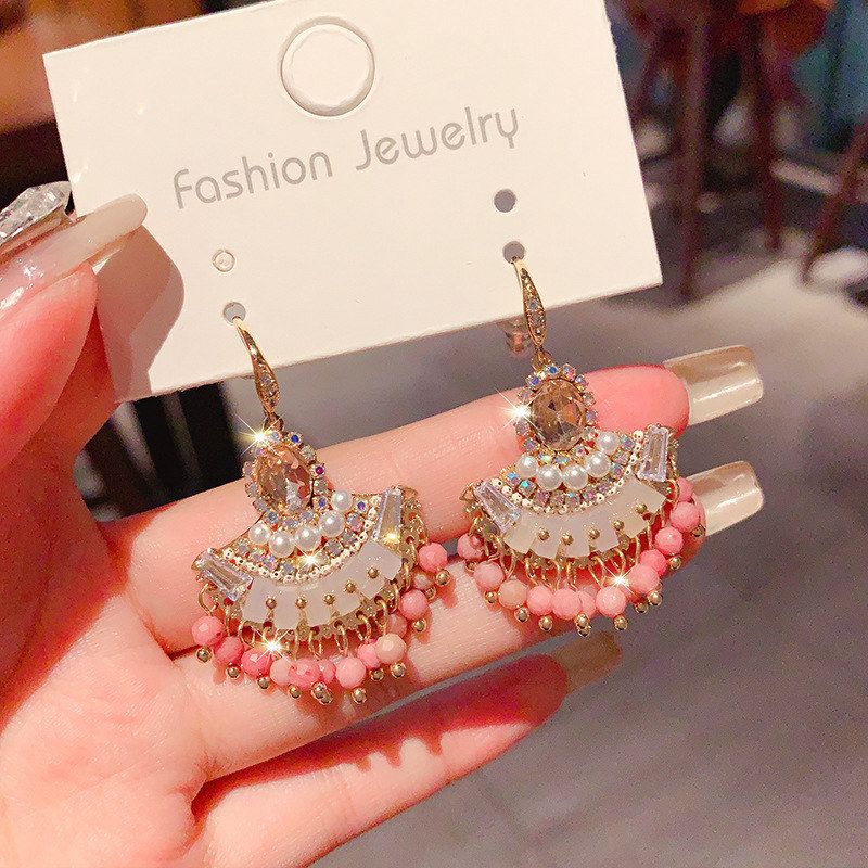 风高级感独特复古耳环设计感港风