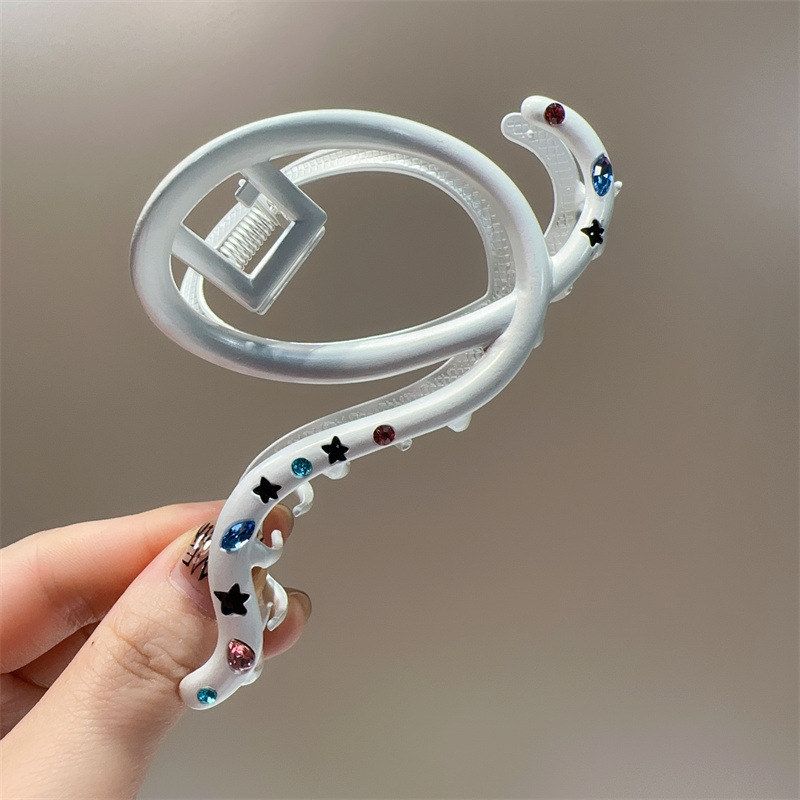 夏抓夹鲨鱼后脑勺发夹盘发夹钻