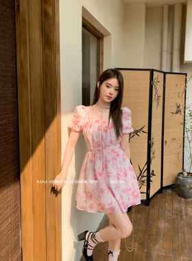 夏款特价【NANA GODDESS】小女人印花连衣裙连衣裙  34204#  TXQ