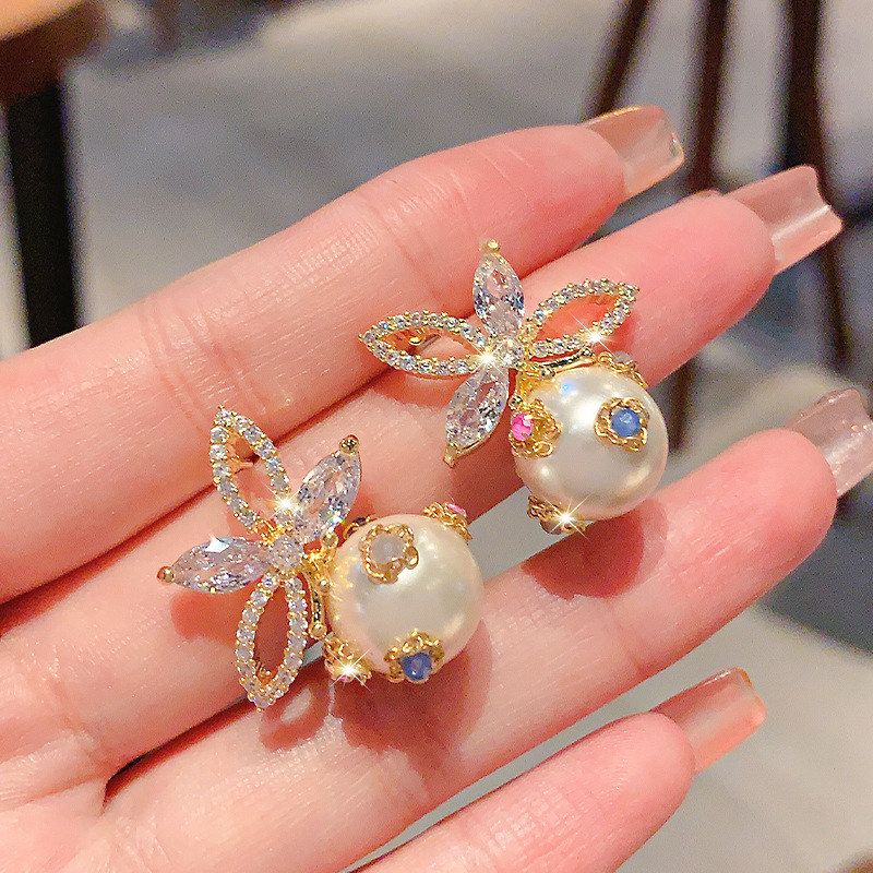 大门耳饰新款纯银耳坠耳钉年东