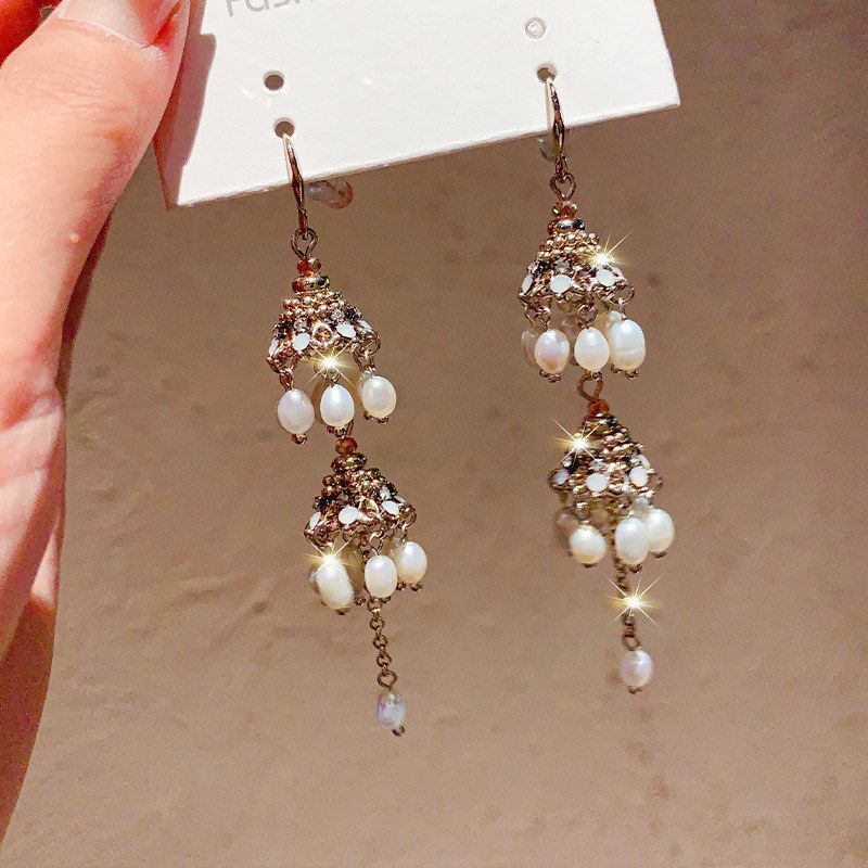 流苏潮长款耳坠耳饰显脸气质耳