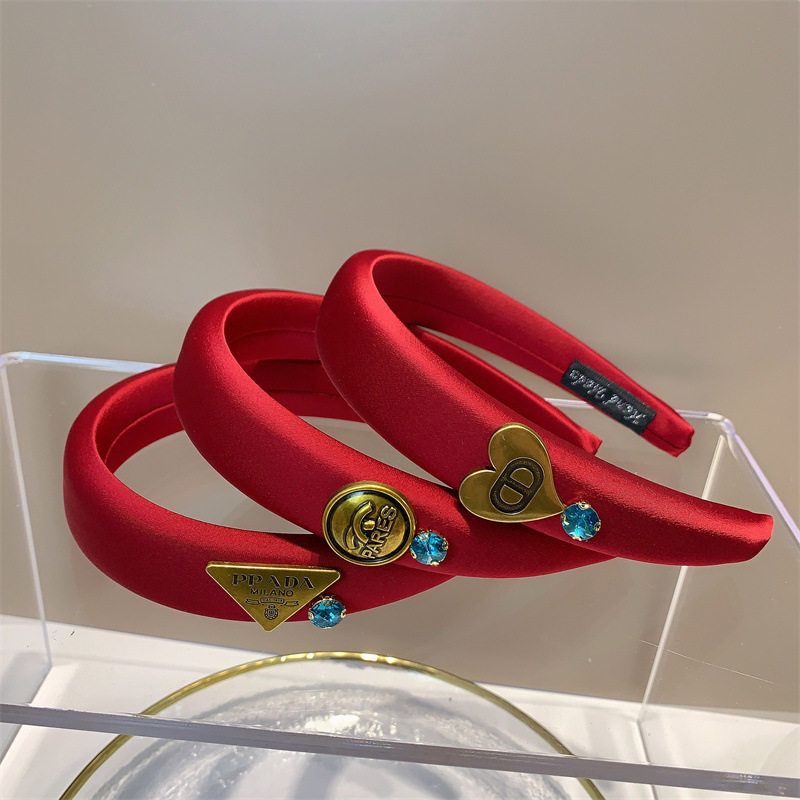 简约头箍高颅香风本命年发箍大