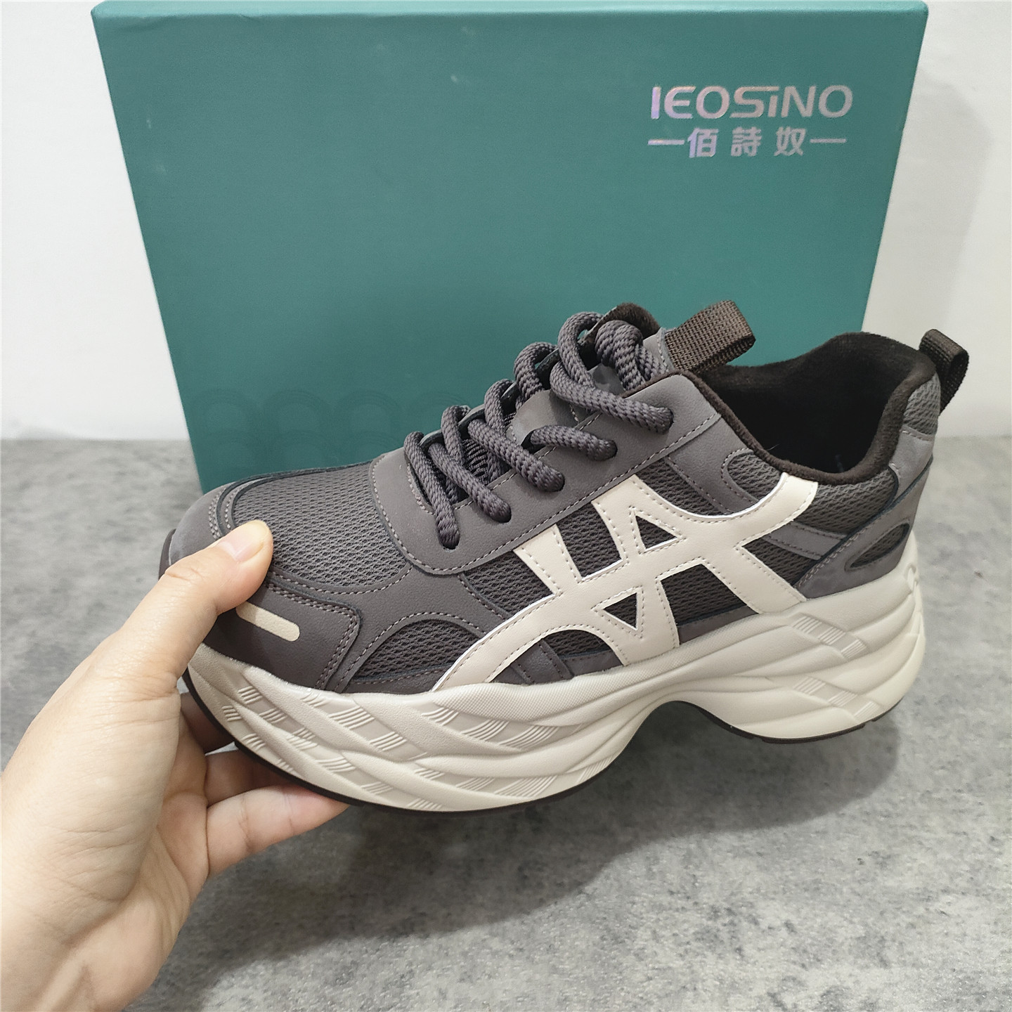 497547610佰诗奴2025冬季女厚底潮增高运动休闲鞋潮流百搭老爹鞋,流行男鞋,老爹鞋,淘宝优惠券,粉丝福利购,淘宝优惠卷